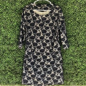 Lace sweatshirt dress